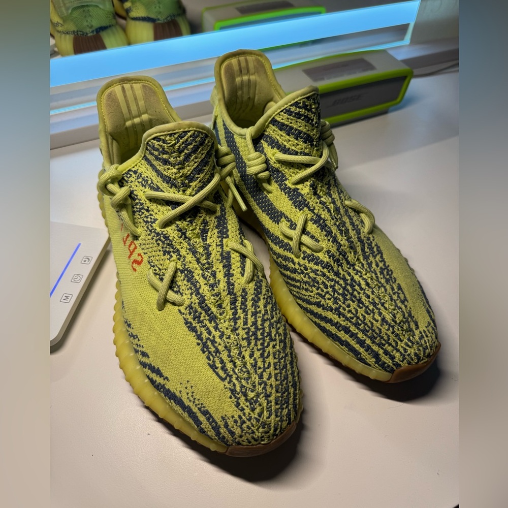 Yeezy Sneakers in Yellow and Blue